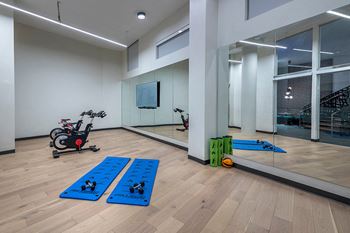 Serene yoga studio